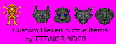 Custom puzzle artifact sprites for Hexen