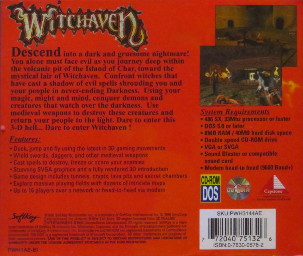 Softkey Witchaven jewel case back