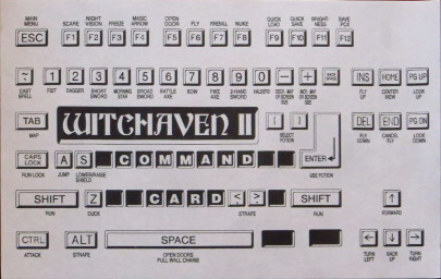 Witchaven II command card (from Sonoma MultiMedia bundle)