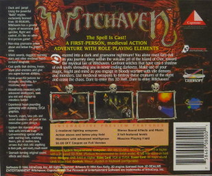 Witchaven 3-Level Preview jewel case back
